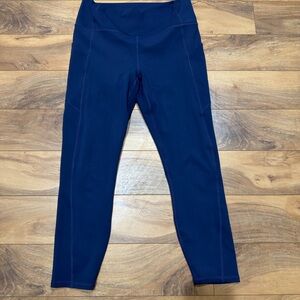 Fabletics Oasis PureLuxe High-Waisted Leggings, Navy, Size (see description)